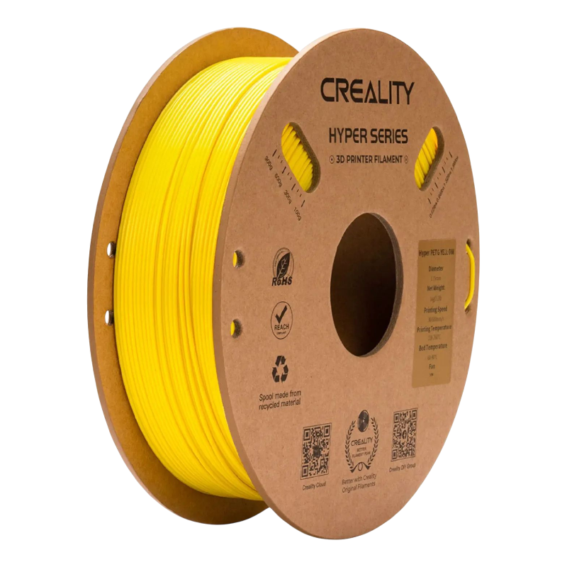 Філамент (пластик) для 3D принтера CREALITY Hyper PETG 1кг, 1.75мм, жовтий (3301030071)